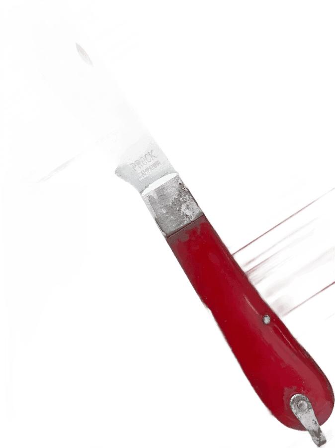 Canivete cabo tradicional vermelho 10"